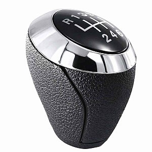 Bola Cambio Onix Spin 6 Marcha preto com Aro cromado