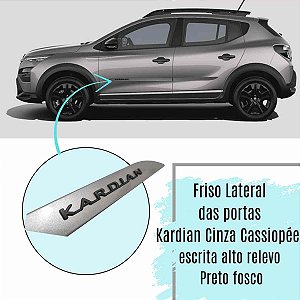 Friso Lateral Porta Kardian 2024 2025 2026 cinza cassiopée