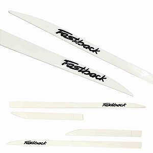 Friso Fastback Branco Banchisa Nome alto relevo Black Piano