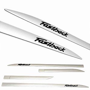 Friso Fastback Prata Bari nome alto relevo Black Piano