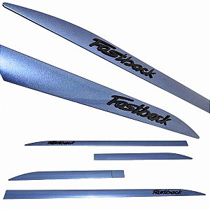 Friso Fastback Azul Amalfi nome alto relevo Black Piano