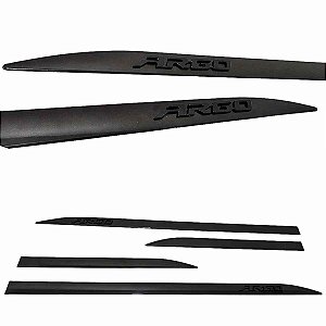 Jogo Friso Argo Preto Vulcano nome Alto Relevo black piano