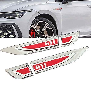 APLIQUE LATERAL RESINADO GTI CROMADO