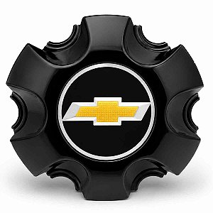Calota Miolo Centro Roda S10 LTZ LT 17 18 19 20 Preto