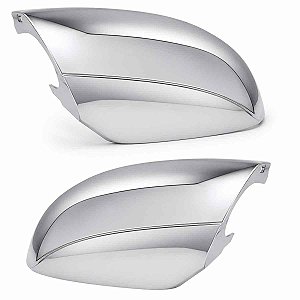 Par de Capa Retrovisor Amarok inferior Cromada 2009 a 2013