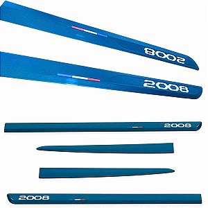 Friso Lateral Novo 2008 GT Hybrid Azul Obsession 2025 2026