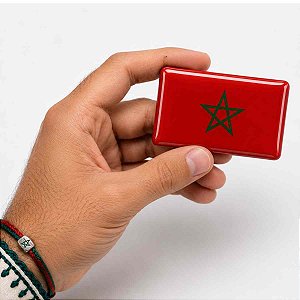 Adesivo Bandeira Paísesem Resinado 8x5cm para carro e moto