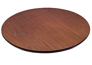 Prato Giratório de Mesa Madeira Diâmetro:60cm com Suporte em Alumínio