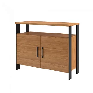 Balcão com 2 Portas - Freijó/Preto Fosco