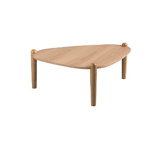 Mesa de Centro Orgânica Pé Madeira Hanover