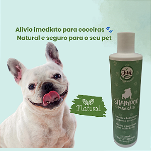Shampoo Natural para cães| Para peles sensiveis e alergicas- Alivio de coceiras e dermatites