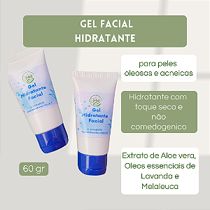 Gel Hidratante Facial - Aloe Vera e Lavanda