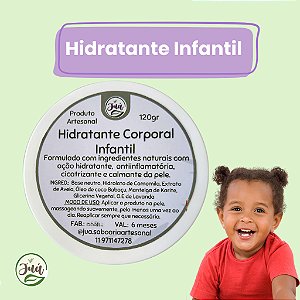 Alergias Dermatite Eczema e pele sensível? Hidratante Infantil Natural com Camomila, Lavanda e Aveia