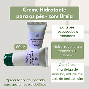 Creme hidratante para Pés rachados e ressecados