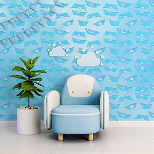 Painel de Parede Personalizado Degradê de Peixinhos