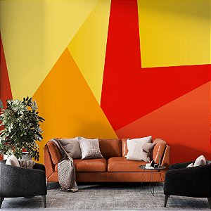 Painel de Parede Personalizado Blocos de Cores