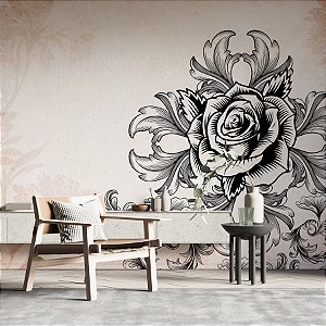 Painel de Parede Personalizado Rosa Envelhecida