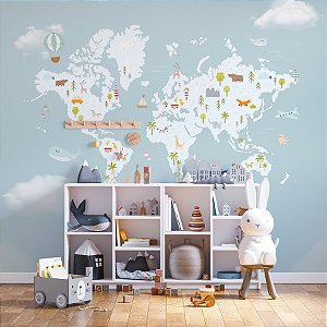 Painel de Parede Personalizado Mundo Divertido