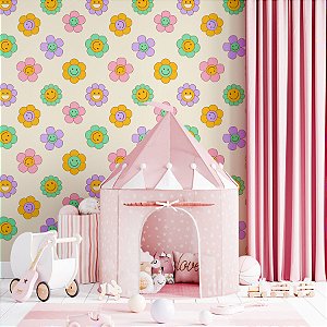 Papel de Parede Florzinhas Hippies