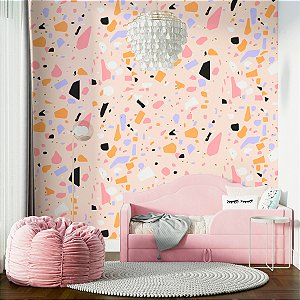 Papel de Parede Granilite Rosa