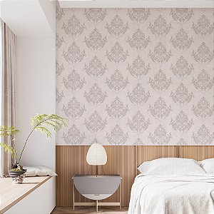 Papel de Parede Jacquard de Arabescos