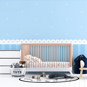 Papel de Parede Meio Azul