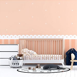 Papel de Parede Meio Rosé