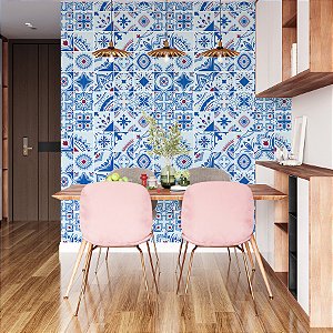 Papel de Parede Quadriculado Grego