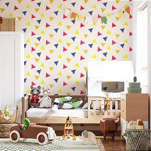 Papel de Parede Triângulos Coloridos