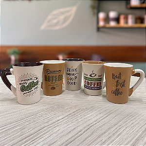 Conjunto de Caneca Porcelana Variedade