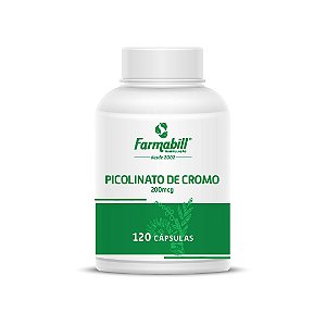 Suplemento dietético Picolinato de Cromo 200mcg -120 cáp.