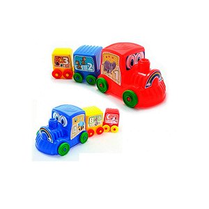 Carreta de Brinquedo Baú de Madeira Caminhão Grande Infantil - Lojas Monte  Cristo