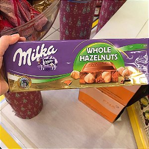 Milka barra de Chocolate Whole Hazelnuts 270g