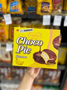 Choco Pie Banana Caixa com 12 Unidades 336g