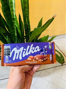 Milka Barra de Chocolate Peanut Crispy Caramel 90g