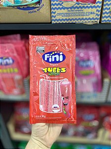 Bala Fini Tubes Morango Azedinho 80g