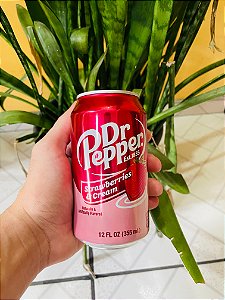 Refrigerante Importado Dr Pepper Cola Strawberry Cream 355ml