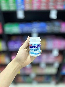 Chicle Mentos Pure Garrafa White 56g