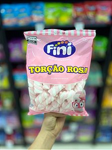 Marshmallow Fini Torção Rosa 250g