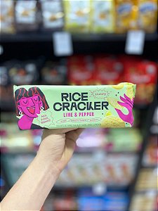 Biscoito Rice Cracker Lime e Pepper 100g
