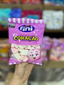 Bala Fini Marshmallow Coração 80g