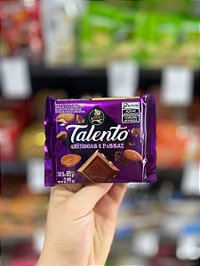 Chocolate Garoto Talento Amendoas e Passas 85g