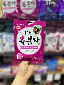 Bala Coreana Raspberry Candy Mammos 80g