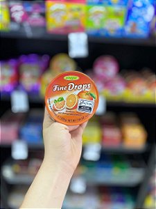 Bala Importada Fine Drops Woogie Sabor Laranja 200g