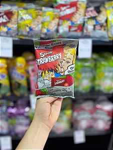 Bala Super Azeda Morango 16g