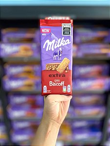 Barra De Chocolate Milka Extra Biscoff 190g