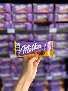Barra De Chocolate Milka Whole Almonds 90g