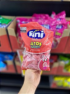 Bala Fini Aros de Morango Azedinhos 500ml