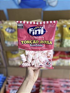 Fini Marshmallow Torção Rosa Recheadinho 250g