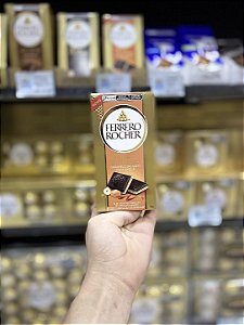 Chocolate Importado Ferrero Rocher Barra Caramelo Salgado 70% Dark 90g